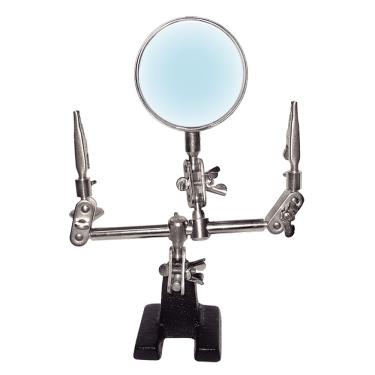 Imagem de Lupa com Suporte e Pincas C/ Aumento 3X Hikari HL-S10