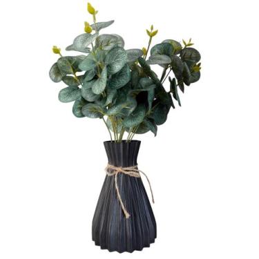 Imagem de Arranjo Planta Eucalipto Artificial Com Vaso Completo - Flor Imp, Verd