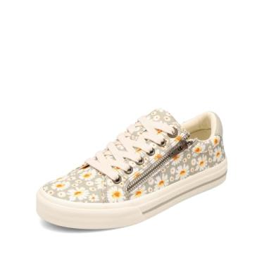 Imagem de Taos Calçado feminino Shooting Star Tênis, Mist Daisy, 8 Wide