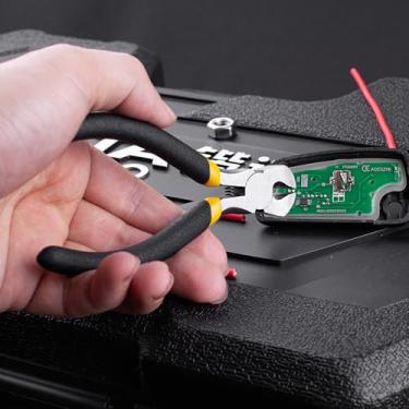 Imagem de Alicate de ponta mini alicate de corte de extremidade de 12 cm, pequeno alicate de fabricação de joias, ombro convexo, cortadores de fio fino de precisão para cortar joias, pregos, puxar, contas