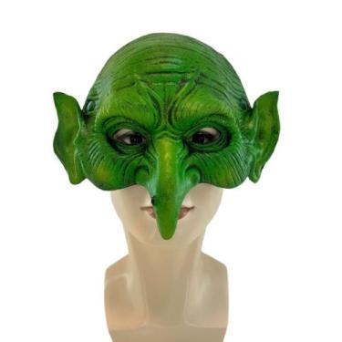 Imagem de Máscara de cosplay Green Goblin com nariz pontudo PU - yiweisai