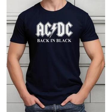 Imagem de Camiseta Camisa Adulto Masculina Feminina Algodão Banda de Rock AC DC 