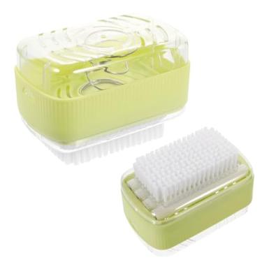 Imagem de Caixa de sabão rolante para lavanderia, espuma mãos livres, esfregão multifuncional e dispensador de armazenamento, escova de dispensador de barra portátil para lavanderia, casa e viagem, sabão seco e