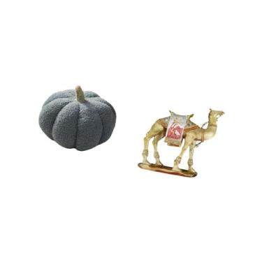 Imagem de Fenteer Almofada de Pelúcia de Abóbora de Halloween, Estatueta de, Sofá-cama, Decoração de Quarto, Estátua de Animal de Resina, Escultura, Prateleira D