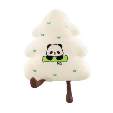 Imagem de IEUDNS Almofada de árvore de Natal, Confortável, de Pelúcia com Desenho Animado, Branco