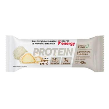 Imagem de Barra de Proteína Cooper Energy Protein Sabor Leite em Pó 45g