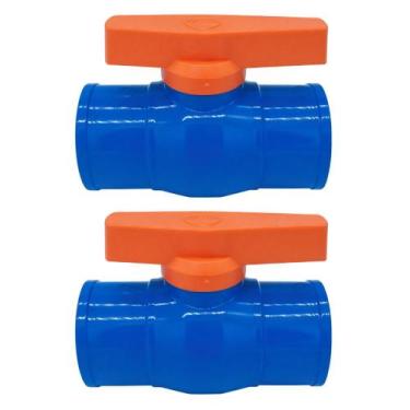 Imagem de 2Und Registro Monobloco Soldável 75mm Esfera para Irrigação - Amanco