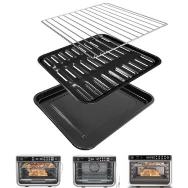 Imagem de GWBSXM Conjunto de bandeja de cozimento para Ninja Foodi DT251 DT201 DT200 Fritadeira Digital Air Fryer Bancada Forno Conjunto Acessórios Placa de Grelha Peças de Reposição