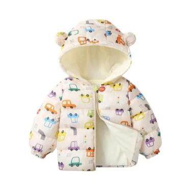 Imagem de Jaqueta De Inverno Para Meninos E Meninas, Casaco De Pluma Com Capuz D