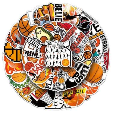 Imagem de Adesivos de basquete à prova d'água Graffiti Deca 50 unidades/lote - y