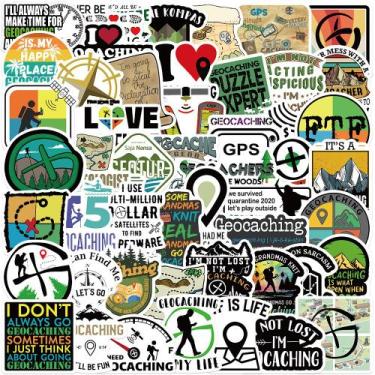Imagem de Adesivos, 50 unidades/lote, vinil de geocaching ao ar livre, grafite à