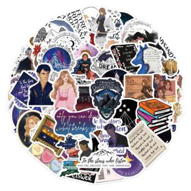 Imagem de Pacote de adesivos Acotars Anime, 60 unidades de adesivos decorativos 