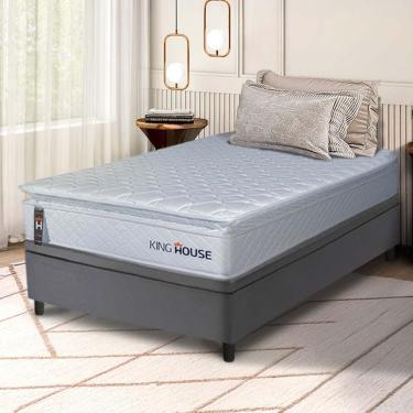 Imagem de Cama Box Baú Luanda Espuma D28 Solteiro 88x188 King House