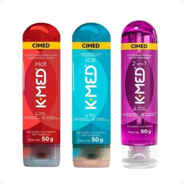 Imagem de Kit Cimed K-med Lubrificantes Íntimo Trio: Hot, Ice e 2 em 1 50g