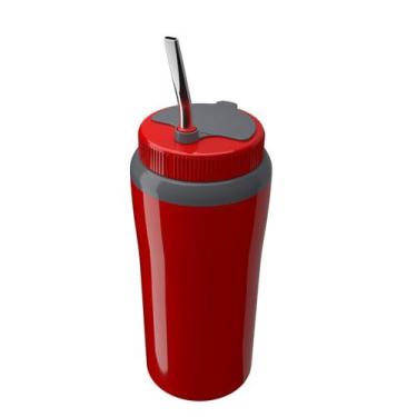 Imagem de Copo termico terere cha agua cafe 650ml unitermi, VERMELHO