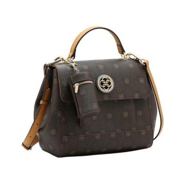 Imagem de Bolsa Tipo Satchel New Monograma - Alça de Mão - Chenson 3485521 - Caf