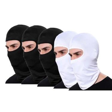 Imagem de Kit 5 Balaclava Térmica Ninja Touca Motociclista Proteção Uv 50+ - Creme - Único - Home...