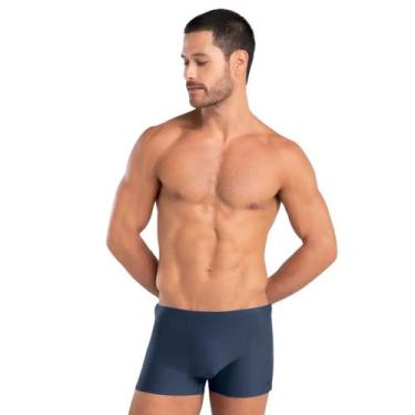 Imagem de Sunga Masculina Boxer Lisa Mash, M, Cinza