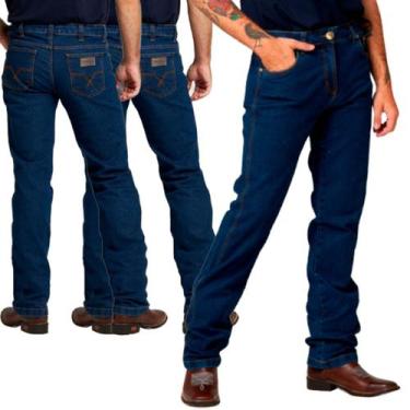 Imagem de Calça Plus Size Jeans Grande Pura Raça C/ 3 Elastano Strech, Stone, 52