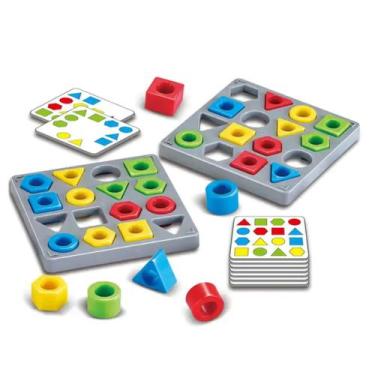 Imagem de Brinquedo Educativo Encaixe Formas Geométricas e Cores Steam Toy - Din