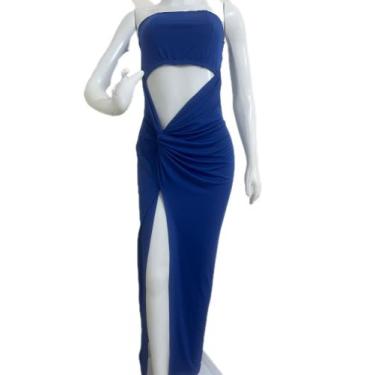 Imagem de Vestido longo vestido com fenda vestido de festa vestido estiloso  - N