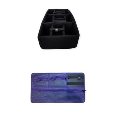 Imagem de Kit Divisória e Organizador de tampa para Case MP0055, Pelican 1510 e 