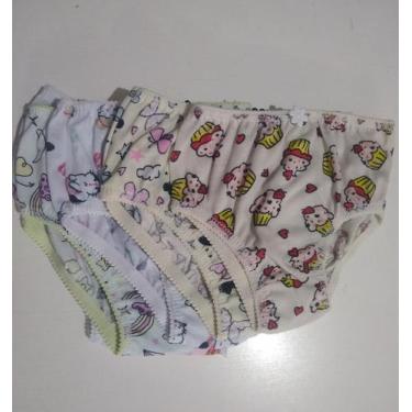 Imagem de Kit com 12 calcinhas infantil de 2 a 3 anos - Força total 