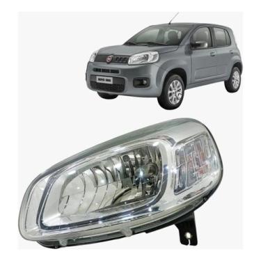 Imagem de Farol Dianteiro Esquerdo Novo Uno Fiat 52039026 Original Esquerdo/moto