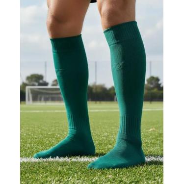 Imagem de Meião Futebol Microfibra INF JUV AD Trifil 8158 casapaula, Verde, 35-3