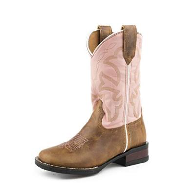 Imagem de Bota infantil western Roper, rosa, 2 Little Kid