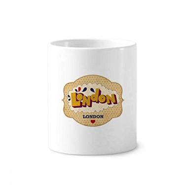 Imagem de Umbrella UK London Carimbo Britânico Escova de Dentes Caneca, Suporte de Cerâmica