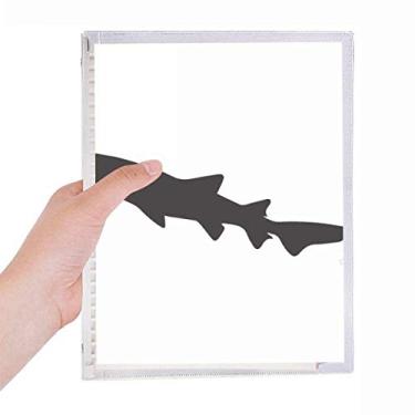 Imagem de Caderno de desenho de peixe Biologia de tubarão preto, folha solta, diário recarregável, papelaria