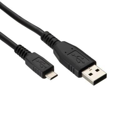 Imagem de Cabo PC-USB3004 Preto - USB para Micro USB 2.0 3 Metros, Taxa de Transferência até 480 Mbps