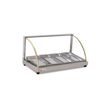 Imagem de Estufa Vitrine Curva para Salgado 4 Bandejas W4B Titã
