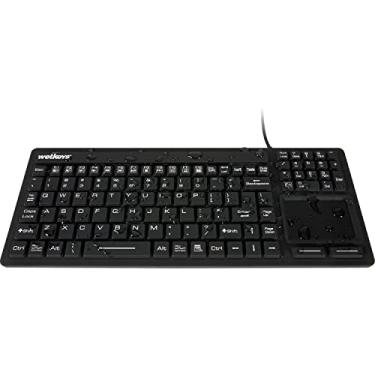 Imagem de Teclado à prova d'água Touchpad Plus profissional com touchpad (USB) (preto) | KBWKRC106T-BK