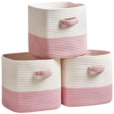 Imagem de 3 Cestos de Armazenamento RUNKA (28cm) - Organizadores de Brinquedos