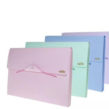 Imagem de Pasta Sanfonada Pastel A4 Dello 12 Divisórias