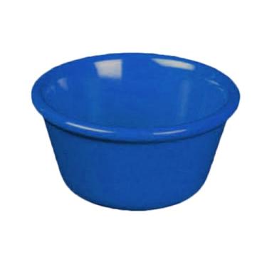 Imagem de FSE ML535CB1 Ramekin, capacidade de 3,5 g, 6,5 cm de diâmetro, redondo, liso, resistente à quebra, pode ser lavado na lava-louças, livre de BPA, melamina, azul cobalto, NSF, pacote com 12