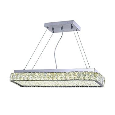 Imagem de Hevvy Pendente ou Plafon Ameerah SL-5705S-H1 Led Cromado e Transparente