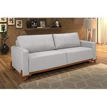 Imagem de Sofá Maldivas 1,70 Linho Base de Madeira Casa Imperial (Linho 185)