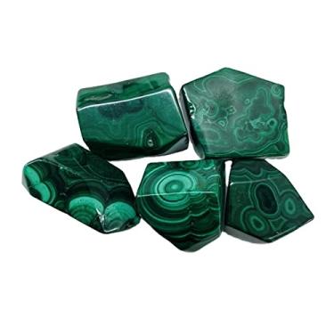 Imagem de URMIBDAI Presente cheio de textura, malaquita, cristal, natural, artesanato, malaquita, pedras preciosas polidas (tamanho: 200-250g)