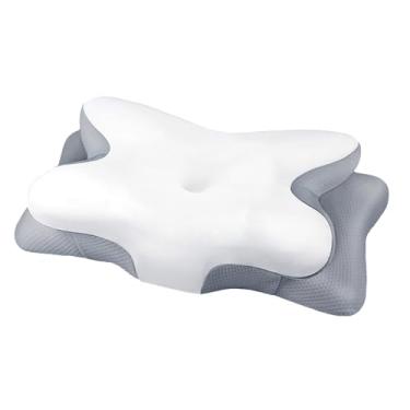 Imagem de Travesseiro de memória, almofada de espuma viscoelástica para dormir, almofada macia de rebote lento, apoio de pescoço para viagem, hotel, hospital, dormitório, sofá, acampamento