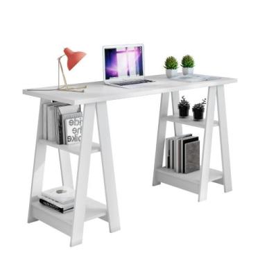 Imagem de Escrivaninha Estilo Cavalete Vigor 4 Prateleiras JCM - JCM Movelaria, 