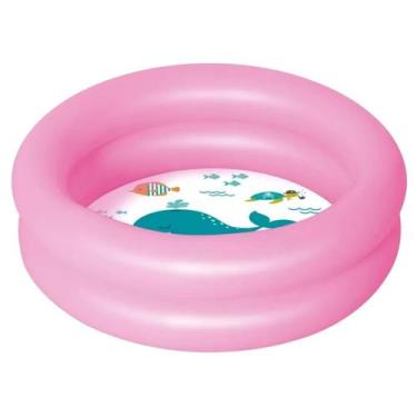 Imagem de Banheira Piscina Inflável Infantil 28 Litros Verão Praia - Mor, Rosa