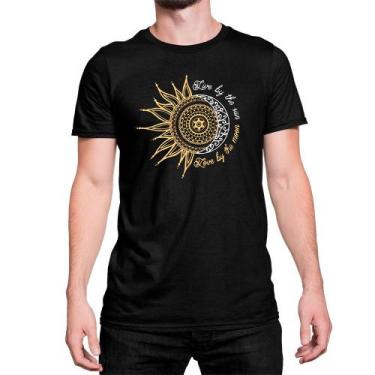 Imagem de Camiseta Hippie Sol Live By The Sun Love By The Moon - Art Sete