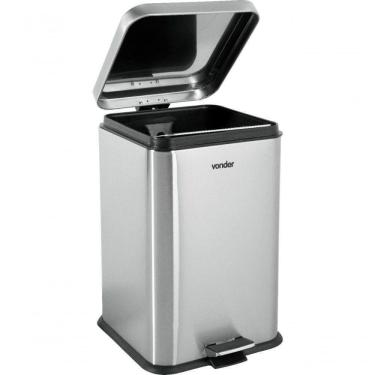 Imagem de Lixeira Retangular 20l Inox Vonder