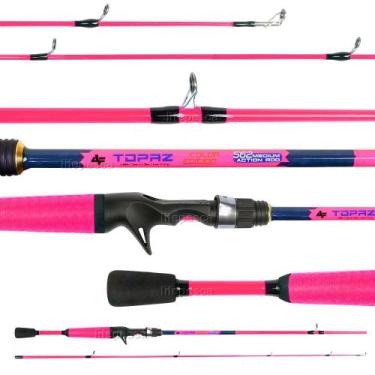 Imagem de Vara Para Carretilha Albatroz Topaz Pink Edition 5 6 (1,68m) 6-12lbs C