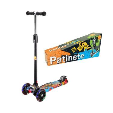 Imagem de Patinete Flash Radical C- Altura Ajustável E Luz Nas Rodas Dmr6862