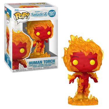 Imagem de Boneco Funko Pop! Marvel Quarteto Fantástico - Tocha Humana