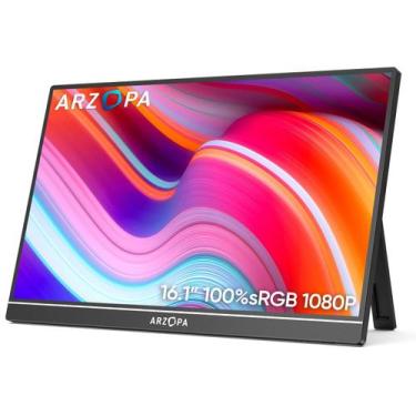 Imagem de Monitor portátil ARZOPA Z1C 16,1" FHD 1080P 100% sRGB